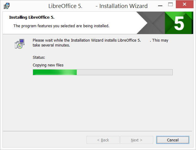 LibreOffice орнатылуда